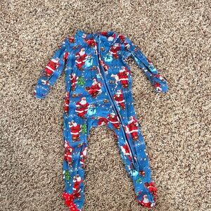 Posh Peanut Blue Santa Kids Footie